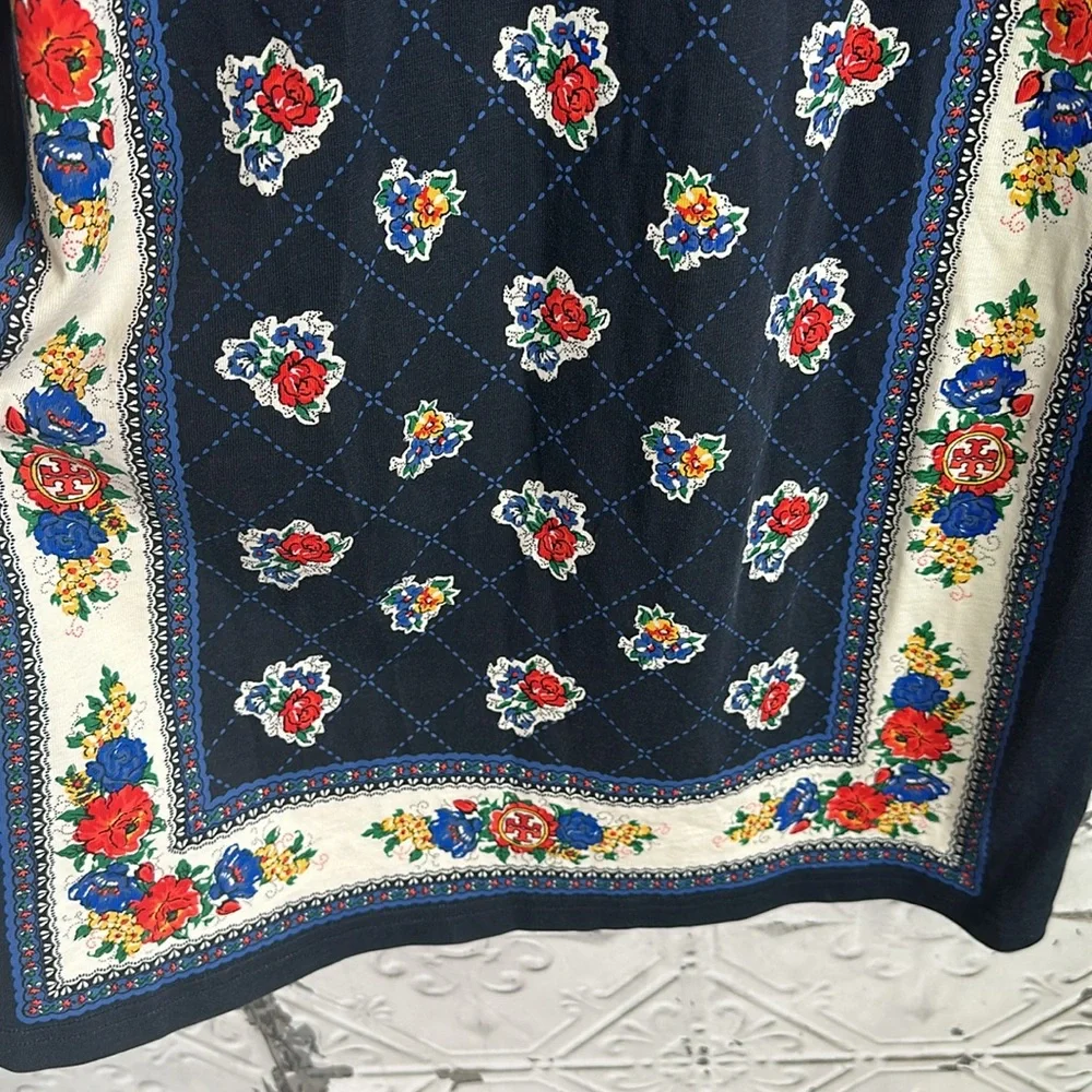 Tory Burch floral patterned Tshirt dress - Picture 5 of 9